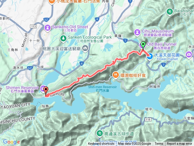 頭溪縱走（百吉隧道-總督撫古道-頭寮山-牛角湳山-內湳溝山-牛角湳西南-林嵩壽山-溪州山-新溪州山-石門）預覽圖