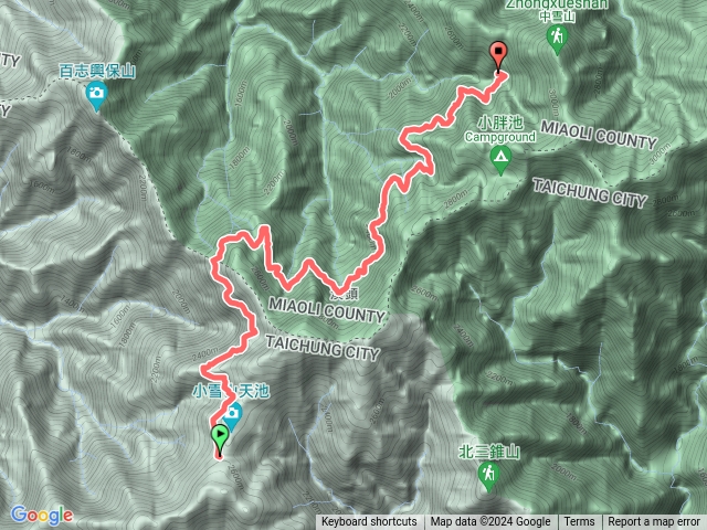 雪山西稜逆走D1(林道17K)