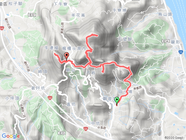 觀音山步道群 尖山 - 硬漢嶺 - 林梢 - 牛港稜步道連走