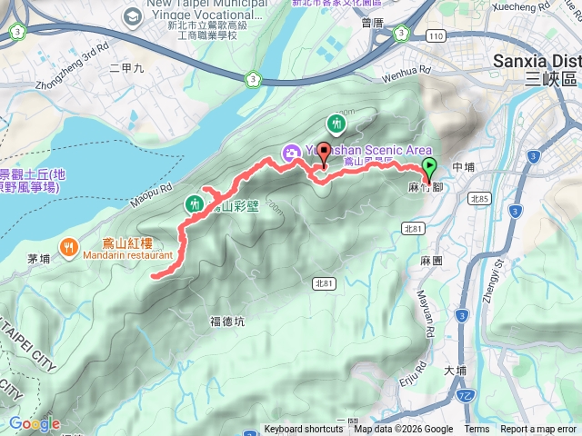 鳶山彩壁、福德坑山步道、健康亭賞血藤預覽圖