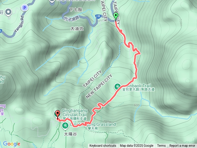 台北－臺灣百大必訪步道金包里大路(擎天崗至上磺溪停車場段)