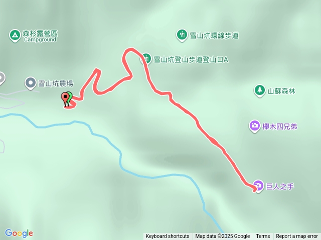 雪山坑步道（停錯停車場，多走50分鐘）