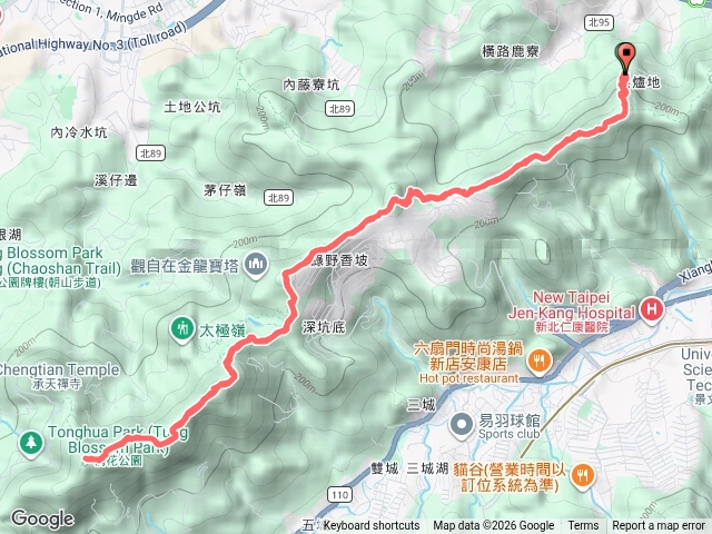 烘爐地.天上山縱走來回預覽圖