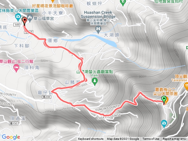 華山福華宮二尖來回