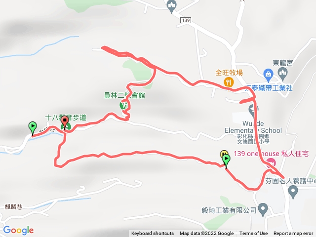 員林十八觀音步道