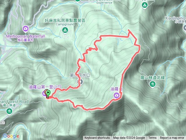 2024-10-19 油羅山 第三登山口下.gpx預覽圖