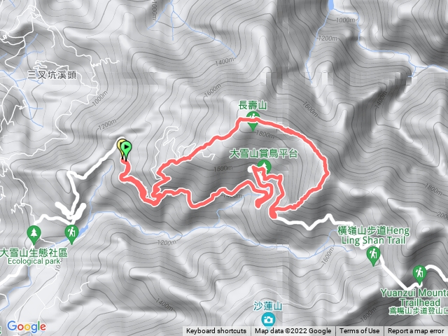 長壽山、夫妻樹、醜崠山O型
