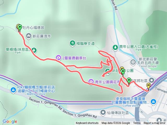 牡丹心步道（新莊青年公園）