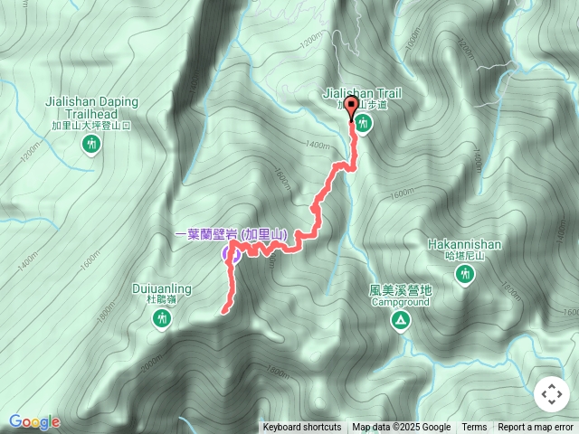 加里山鹿場登山步道預覽圖