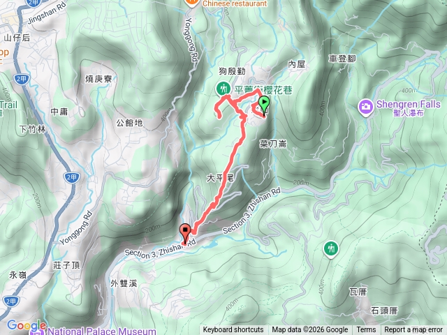 平溪步道-平菁街賞櫻-鵝尾山水田步道-平菁步道