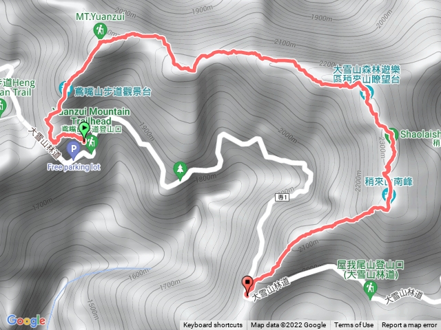 鳶嘴山捎來山