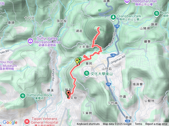 天母古道-翠峰瀑布-紗帽山（來回）C_C