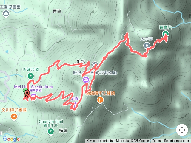 梅峰古道、一線天、獵鷹尖