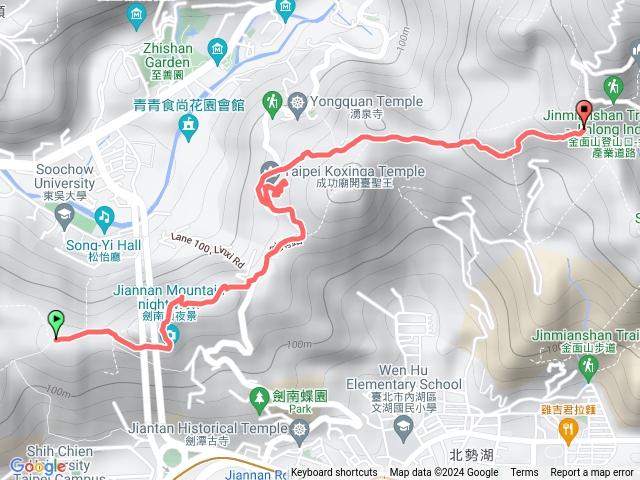 貓九山文間山鄭成功廟大崙尾登山口預覽圖