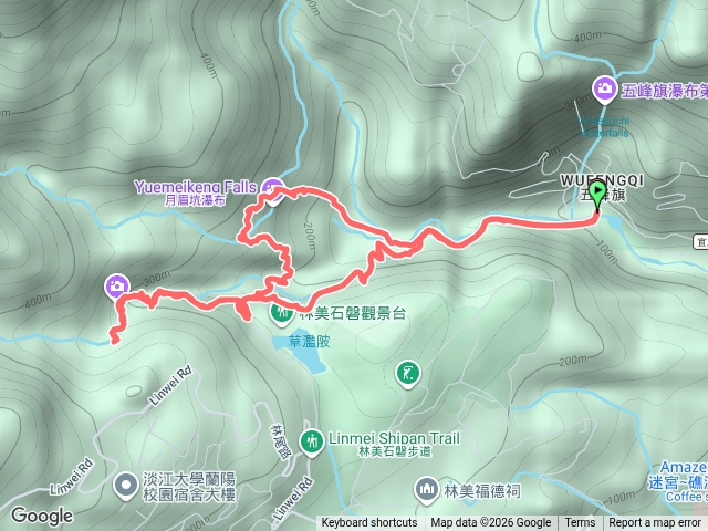 石盤瀑布-月眉坑瀑布O繞預覽圖