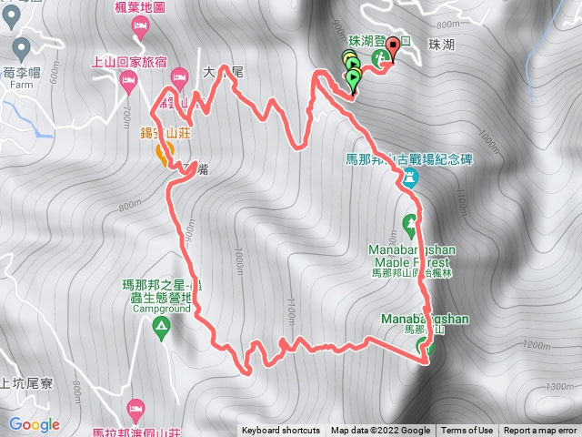 馬那邦山O型路線