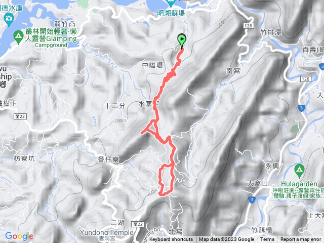 苗栗頭屋 水寨下古道-帽盒東山-北隘勇古道-蕃子寮山-嬲崠茶亭(2023-12-3)預覽圖