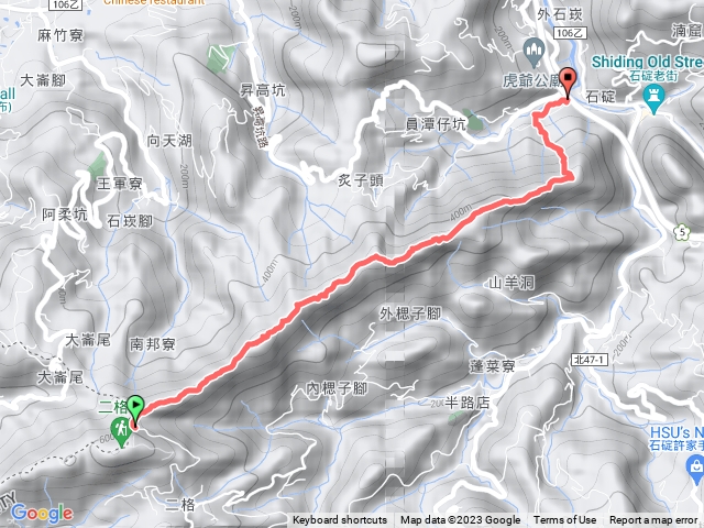 筆架山、炙子頭山、西帽子岩