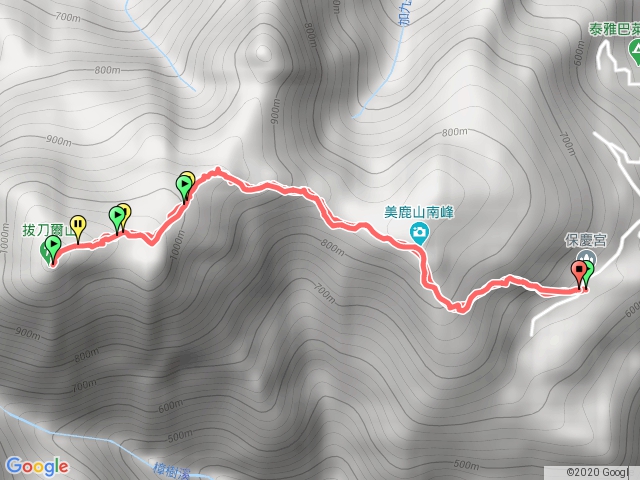 拔刀爾山（保慶宮-拔刀爾）往返
