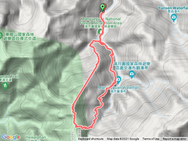 東滿步道ㄧ拉卡山ㄧ拉卡山前峰ㄧ滿月圓縱走