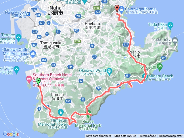 Carryme 沖繩騎行：系滿南城段