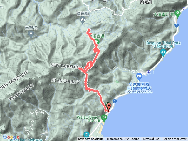 石空古道來回（外澳出發，回程水路）