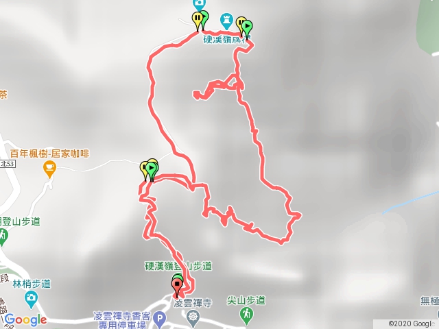 硬漢嶺步道-北橫古道2段陡峭拉繩 O型