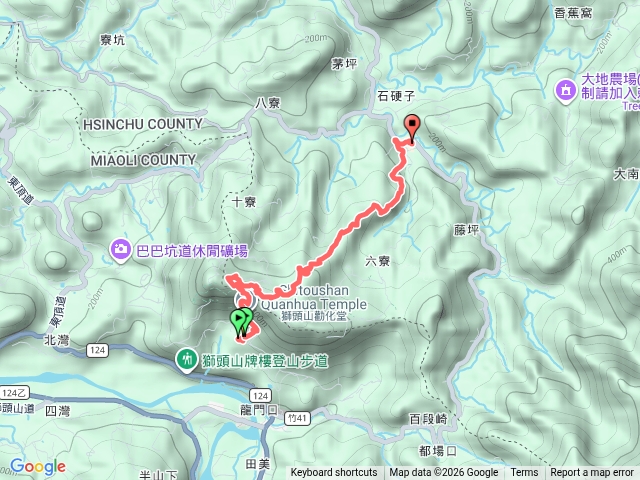 獅山步道到遊客預覽圖