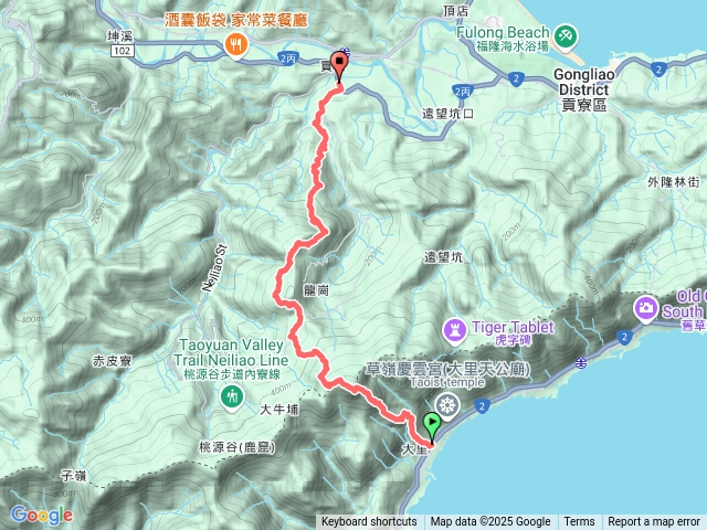 頭城灣坑頭山吾居吾墅龍字碑大嶺古道預覽圖