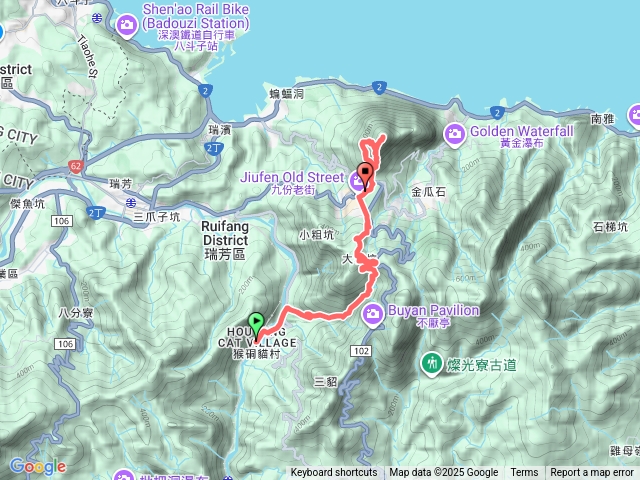 猴硐，大粗坑古道，九份，基隆山，雞籠山。20250812