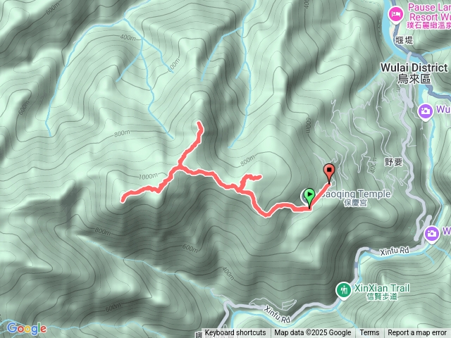 寶慶宮-美鹿山南峰-拔刀爾山-高腰山-美鹿山-寶慶宮