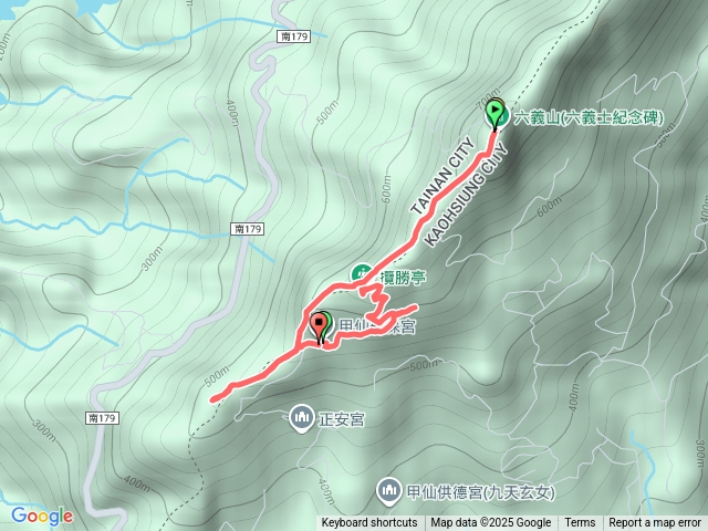 甲仙六義山步道百葉登山口預覽圖