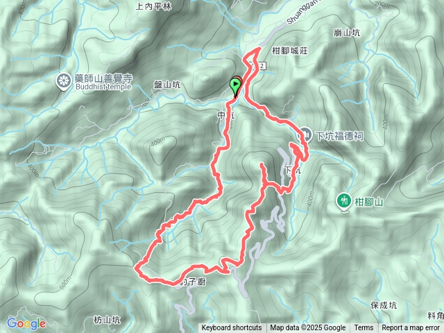 2025-09-14雙溪-中坑橋-中坑古道-中坑頭-雙坪產業道路-豹子廚古道-北豹子廚山-中坑東山-下坑古道西線-中坑橋O型走