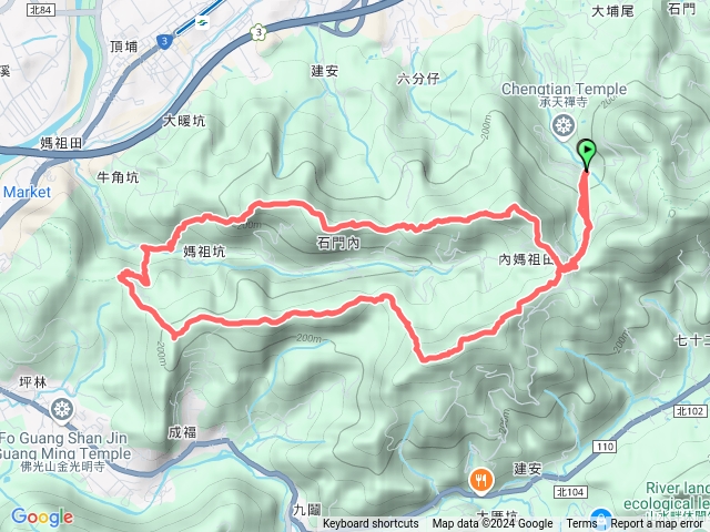 20241210 石門內尖山 十八羅漢岩 成福山 龍泉山寺 普安堂 大暖尖山 火焰山 O行預覽圖