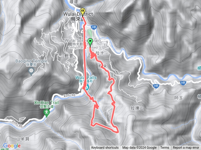 新北市烏來啦卡山步道＞大刀山＞雲仙樂園O行