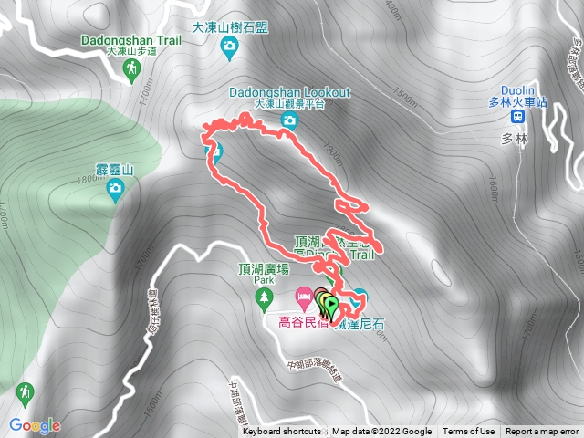 頂湖，大凍山步道