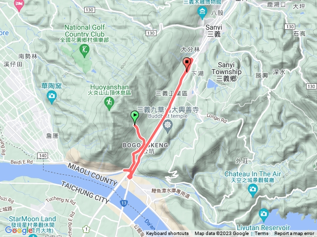 火炎山下山寶石收集完至橋下停車場路線