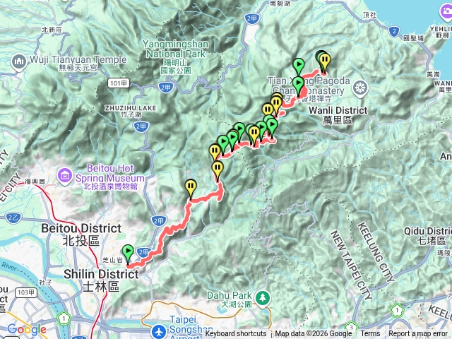 陽明山南北大縱走（高頂山-杏林山-赤石六山）預覽圖