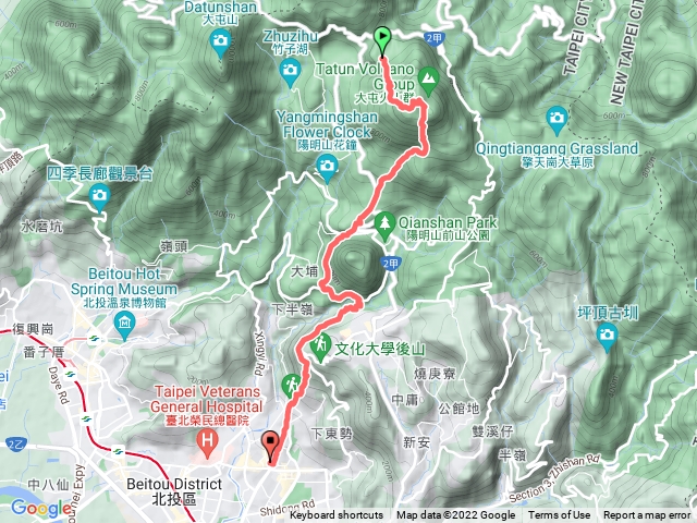 山野行台北大廢咖七星山1進出之靠北吃太飽跑不太動>.