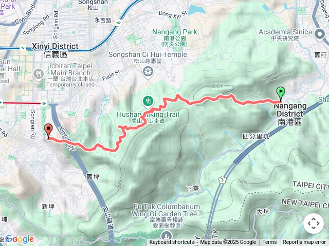 北縱走第六段(東段)-北興宮步道-南港山山腰路線-豹山-象山