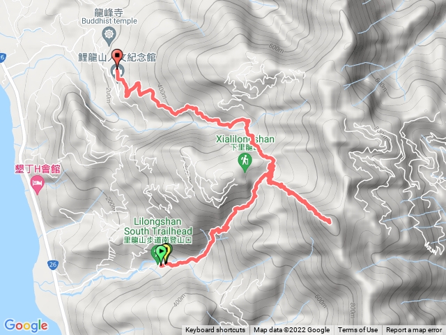 里龍山-南登山口進-北登山口出-202203201652