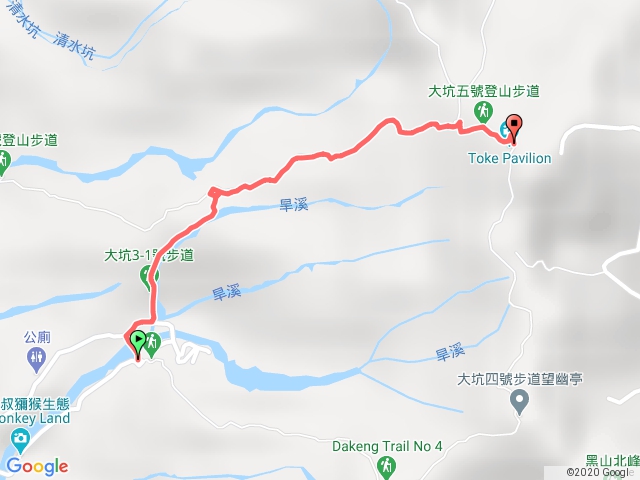 頭嵙山去程〈中正露營區接3號步道〉