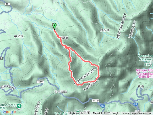 大屯溪古道、小觀音山中P型預覽圖