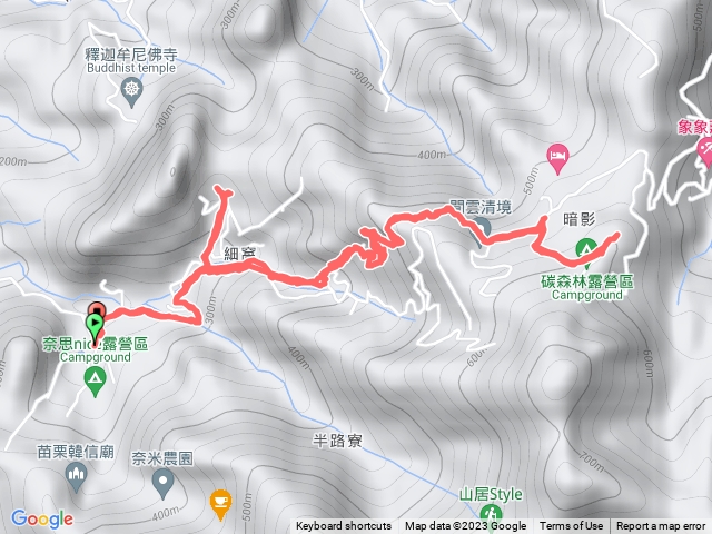 苗栗公館彭屋莊→半路寮→阿畢崎古道→銃庫山(沖庫山)→老彭屋來回