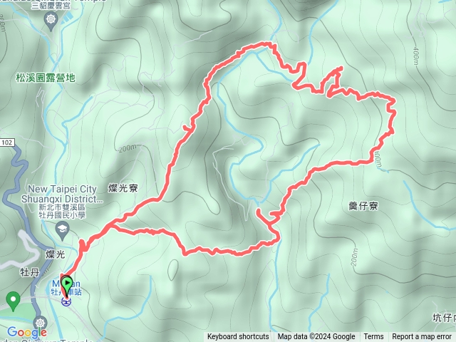 牡丹車站-松仔嶺古道-石笋越嶺古道-焿子寮古道-石笋公媽古道-石笋古道