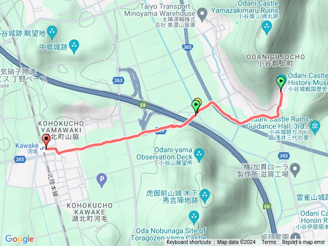 小谷城蓋章(回程)