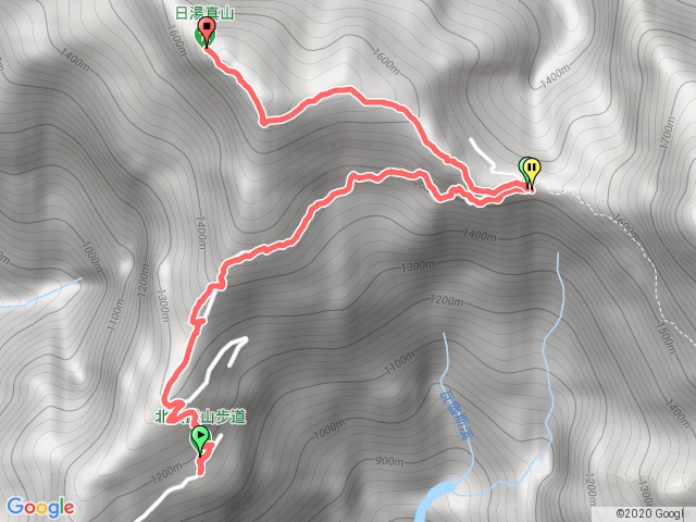 北大武山第二停車場到第一停車場-日湯真山