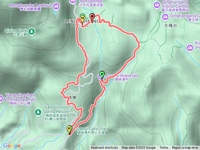 冷水坑~絹絲瀑布O型