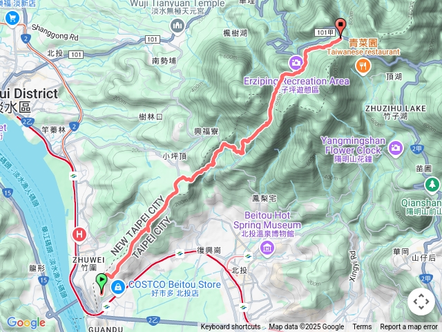 【任務一】2025臺北大縱走臺北大縱走第一段：關渡至二子坪202503021306