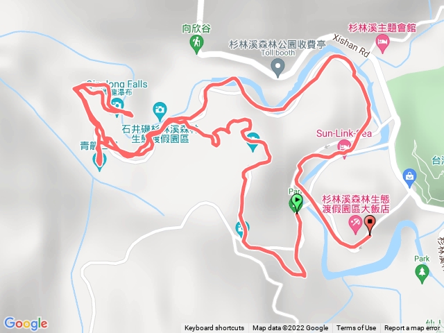 杉林溪越嶺古道+青龍瀑布